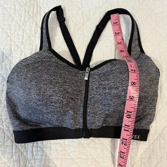 VICTORIA'S SECRET Women’s Sport Bra Gray Sz 32DD Athletic Running Jogging Sporty - Picture 8 of 8